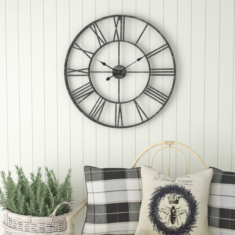 Laurel Foundry Modern Farmhouse Eisenhauer Metal Wall Clock & Reviews